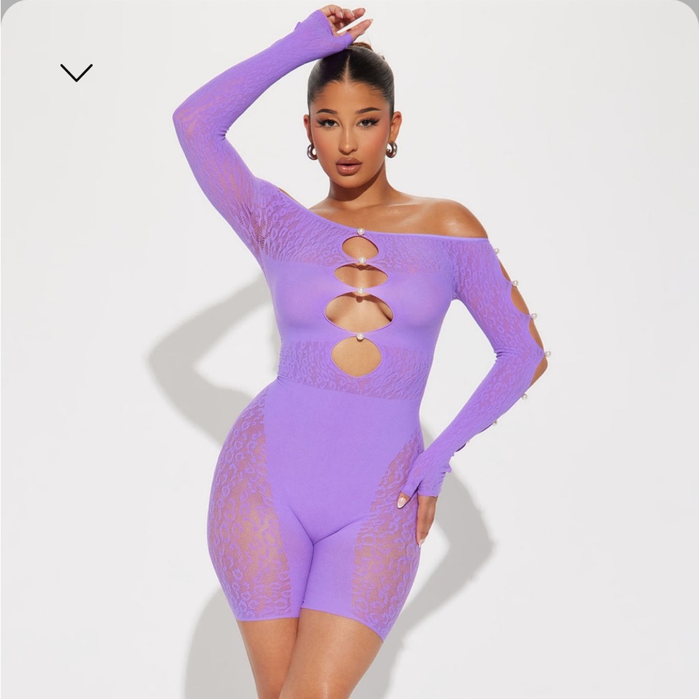 Lavender Seamless Romper from FashionNova